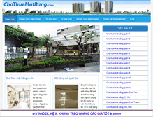 Tablet Screenshot of chothuematbang.com